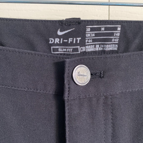 NIKE DRI FIT Slim Fit Black Pants Size M - Picture 6 of 11